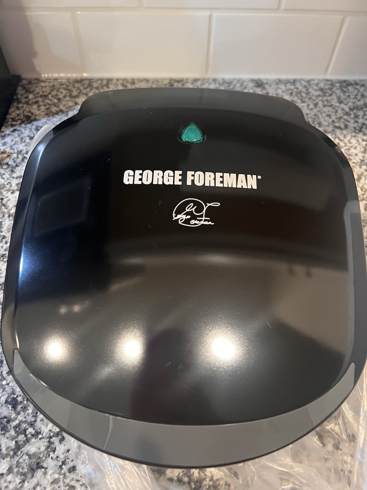 George Foreman 2-Serving Classic Plate Electric Indoor Grill and Panini Press