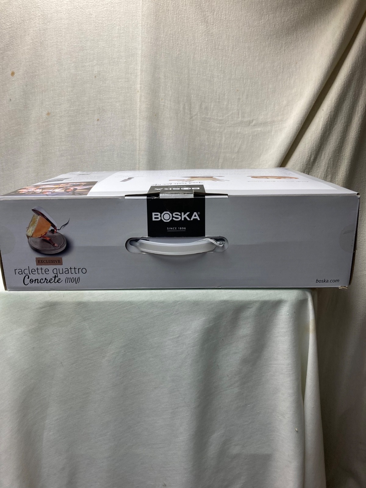 Boska Raclette Quattro Concrete Quarter Wheel Cheese Melter 851502 NEW NIB