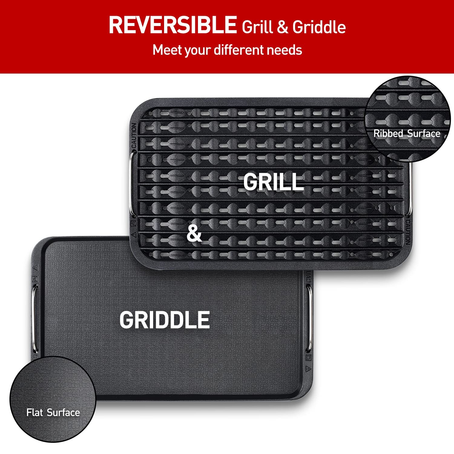 Indoor Smokeless Grill, Techwood 1500W Electric BBQ Grill with Temperature Contr