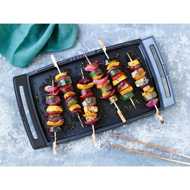 18.25 inch x 9.5-inch, Double Burner Griddle / Plancha