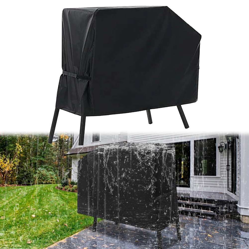 600D Waterproof Grill Cover for Outdoor BBQ with Adjustable Drawcord Strap
