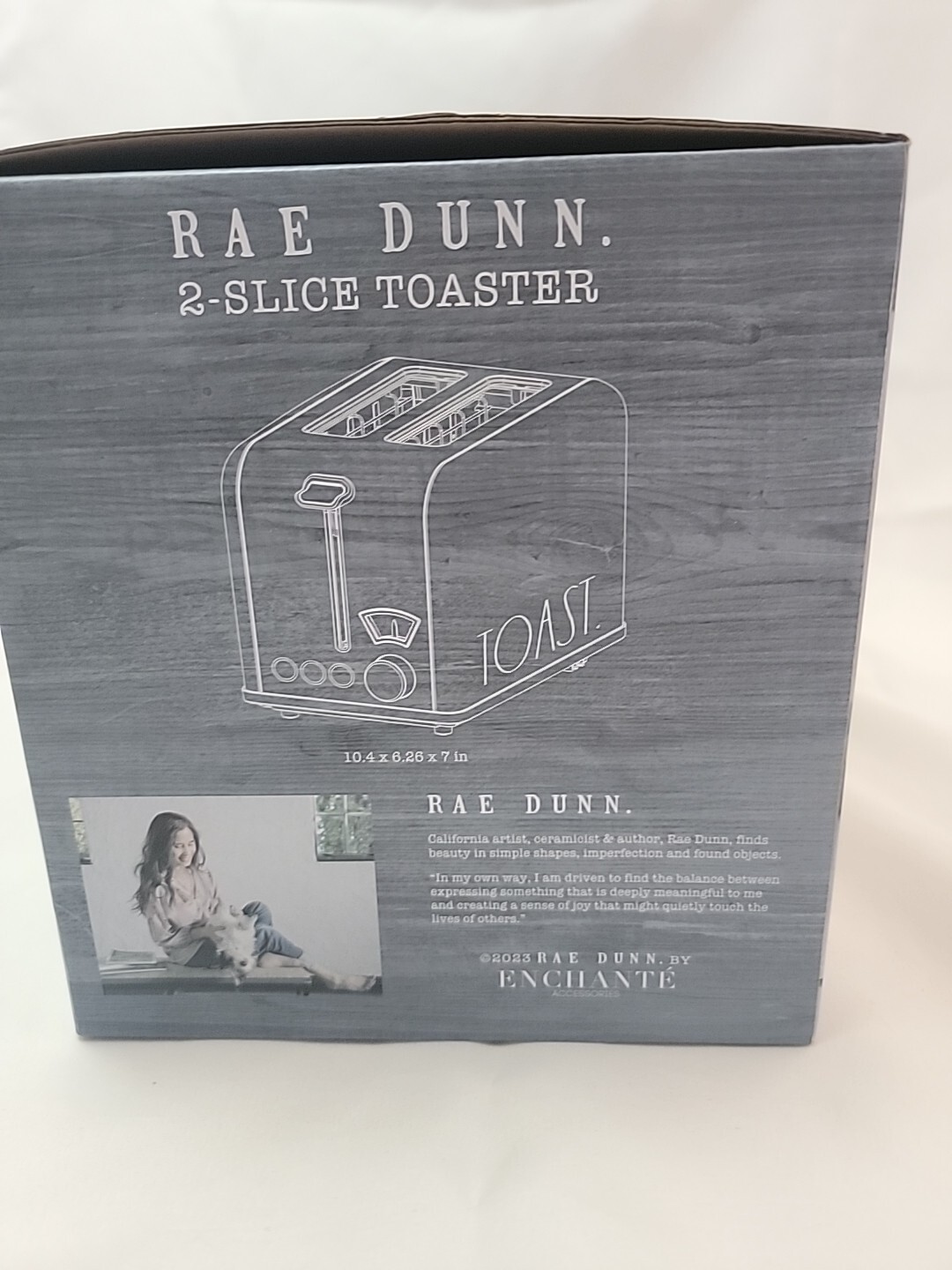 Rae Dunn 2 Slice Toaster Stainless Steel Wide Slot Gray Bagel NEW 1.5″ Slot