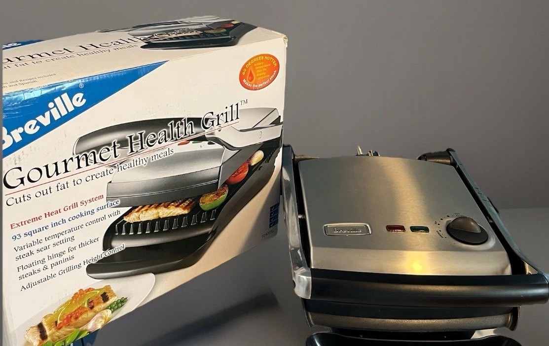 Breville Gourmet Health Grill & Panini Press 1500 Watt TG400XL Tested