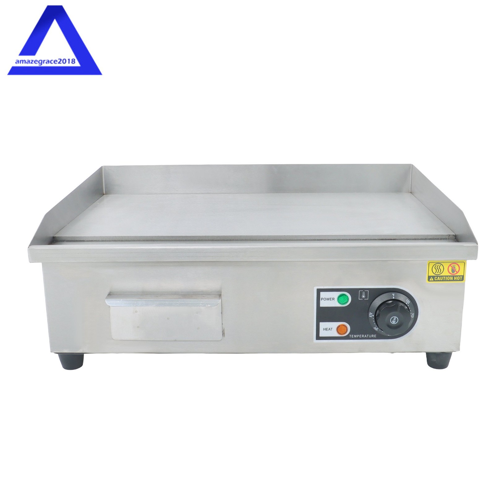 Commercial Electric Griddle 22″Countertop Griddle Grill Flat Top Grill 1600W