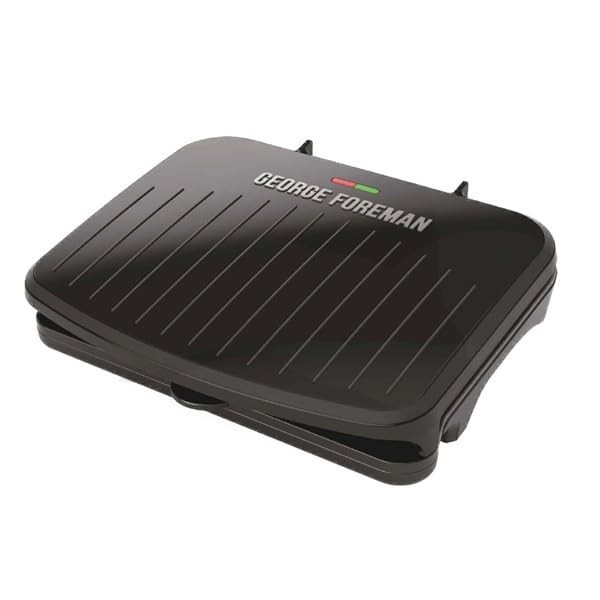 George Foreman Family-Size Grill & Panini Press, Nonstick Ceramic Coating, Fat-R