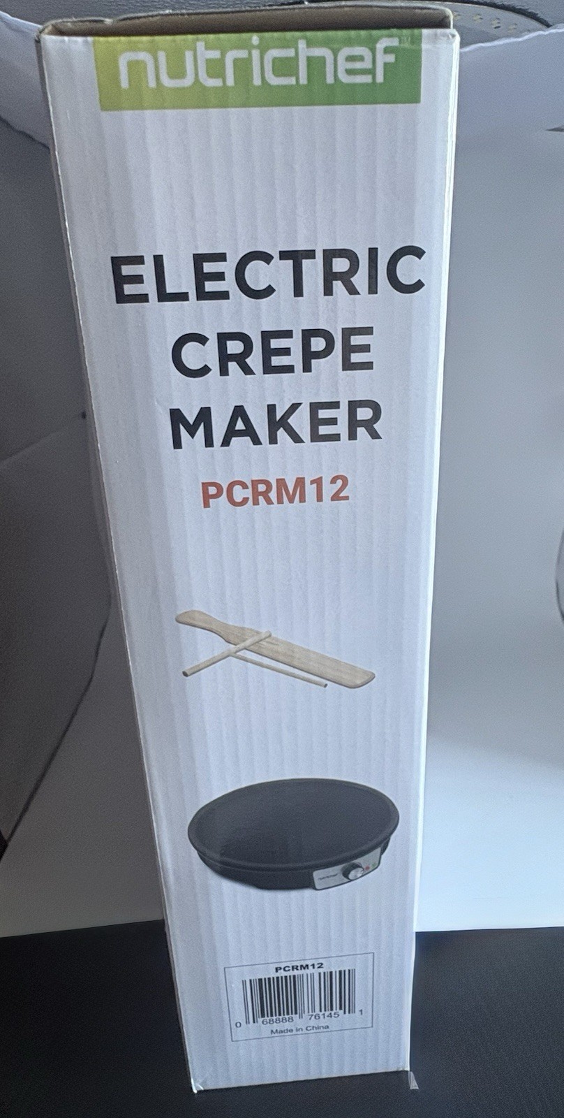 Nutrichef PCRM12 12″ Electric Crepe Maker Nonstick, LED, Spatula Included
