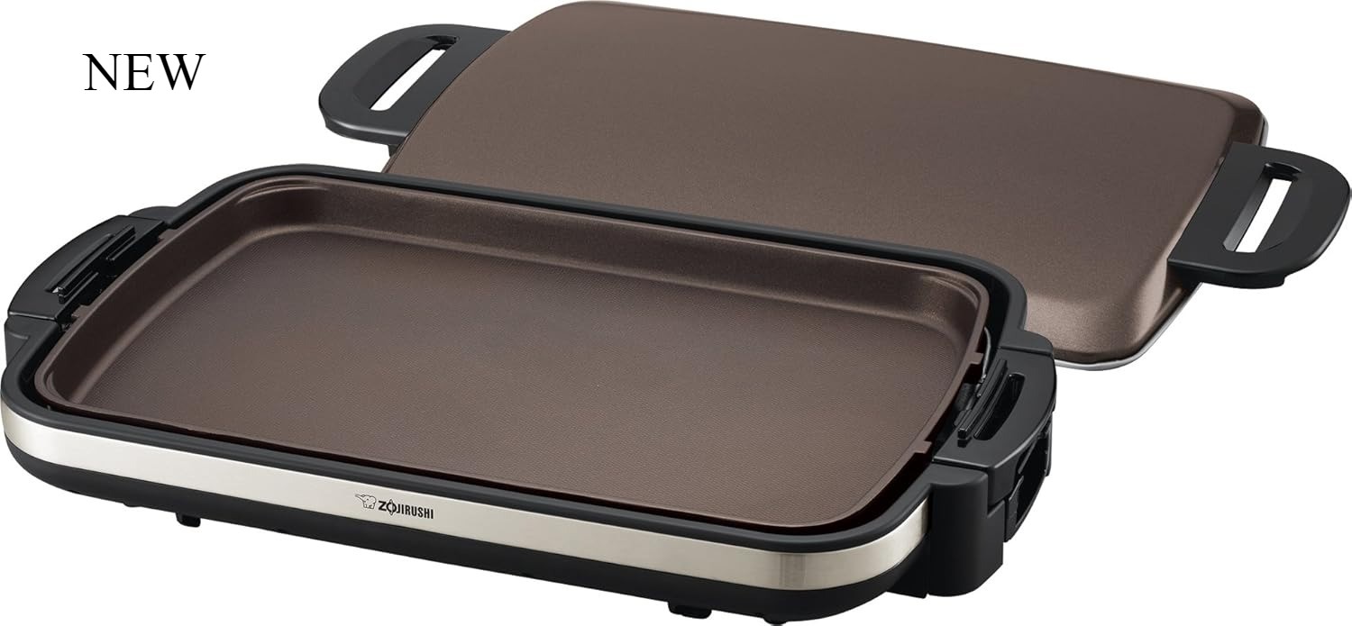 Zojirushi EA-DCC10 Gourmet Sizzler Electric Griddle, Stainless Brown