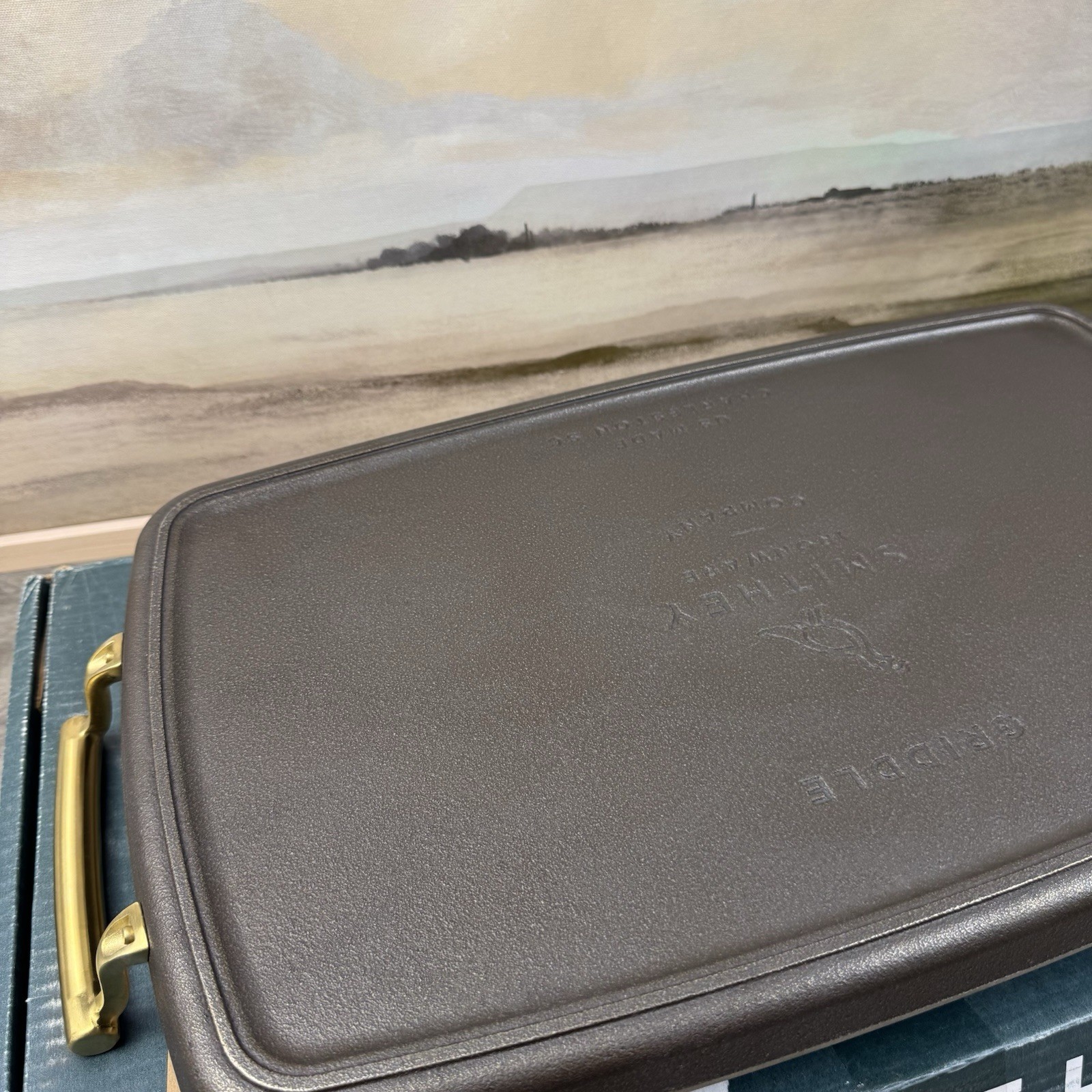 Williams Sonoma Smithey Seasoned Cast Iron Double Burner Griddle Scuffed Read