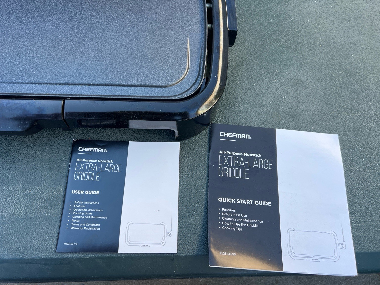 Chefman Extra Large Electric Griddle RJ23-LG-V3 Nonstick W/ Box Tested