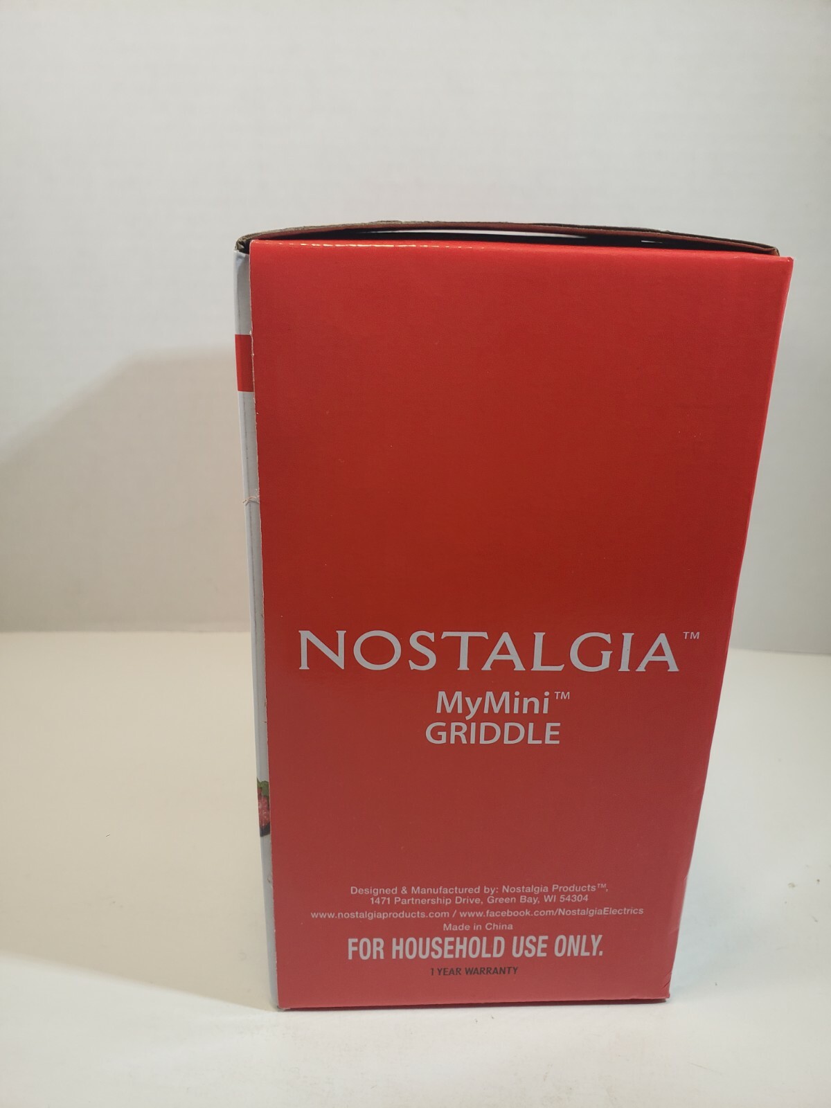 Nostalgia MyMini Non-Stick 5″ Compact Griddle Red Great Gift.