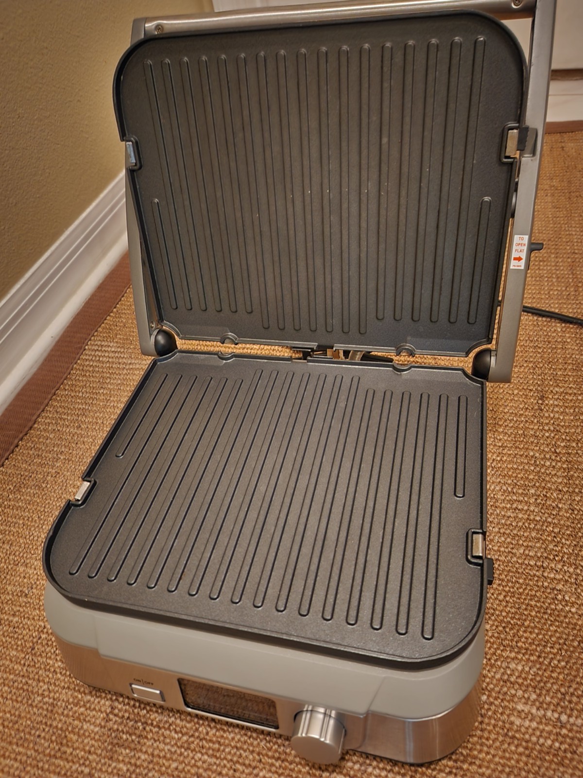 Cuisinart GR-5B Electric Griddler FIVE 5-in-1 LCD Display-Tested and works