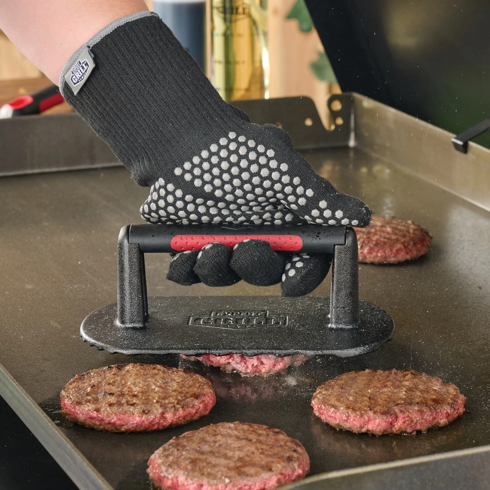 Expert Grill Heavy Duty Cast Iron Griddle Press