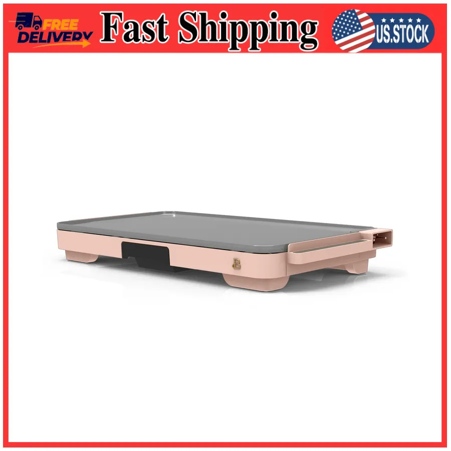 Beautiful XL Electric Griddle 12 x 22 Ceramic Nonstick Rose by Drew Barrymore