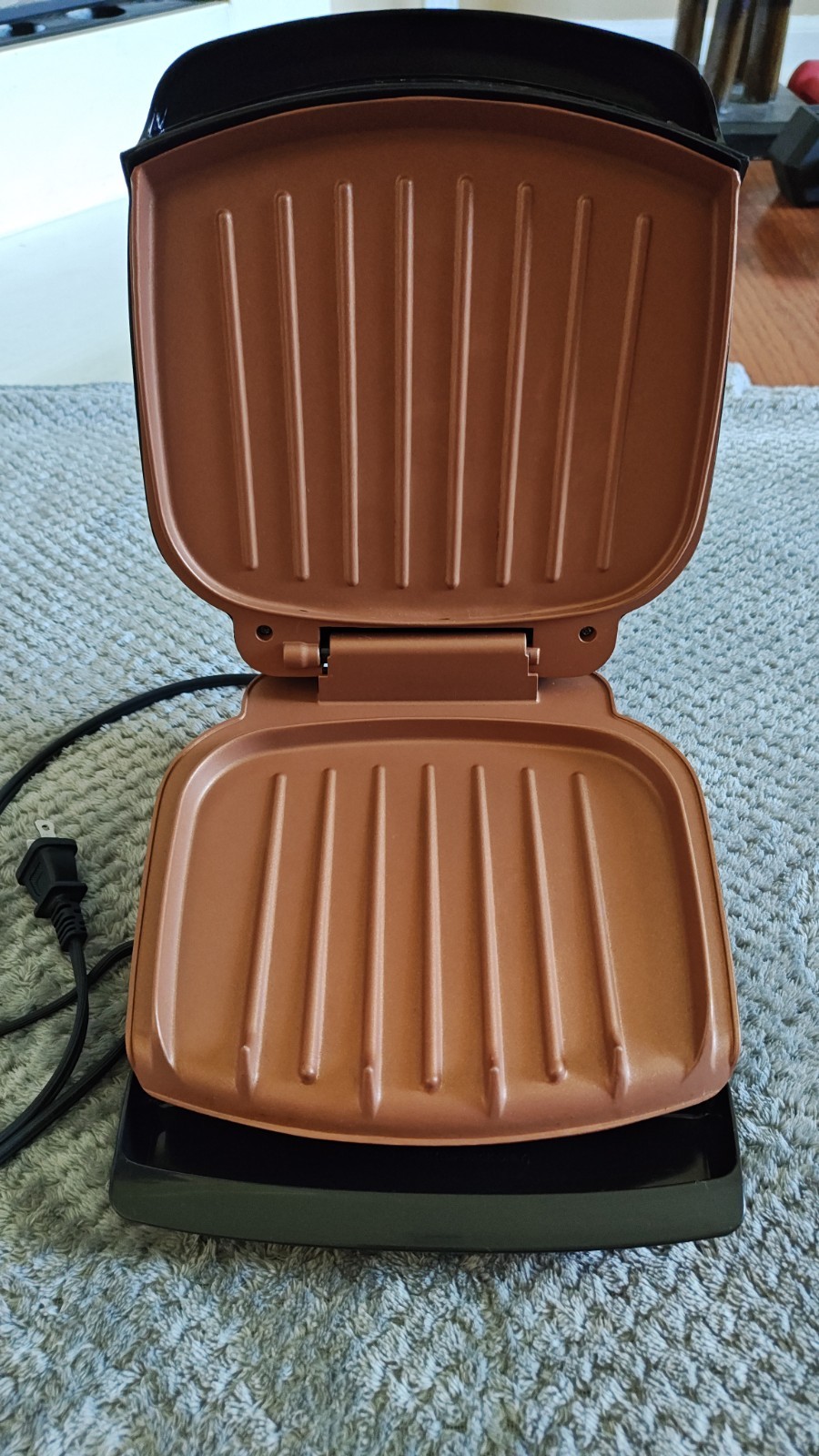 George Foreman Classic Plate 2-Serving Indoor Electric Grill GR10B NOB