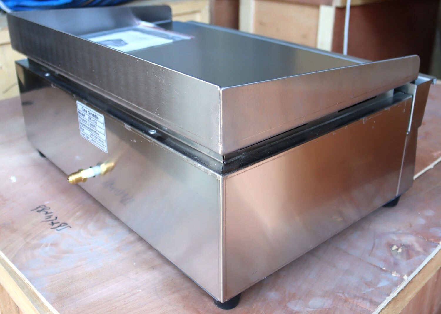 21” Commercial LPG Gas Griddle Countertop Non-Stick Flat Grill Stainless Steel