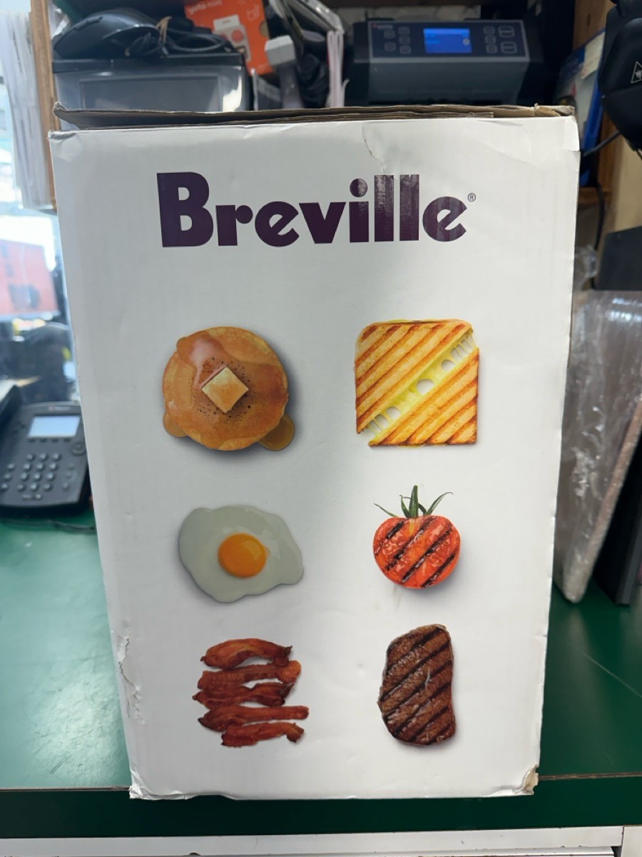 Breville Sear and Press Grill BGR700 Brushed Stainless Steel (E10049892)