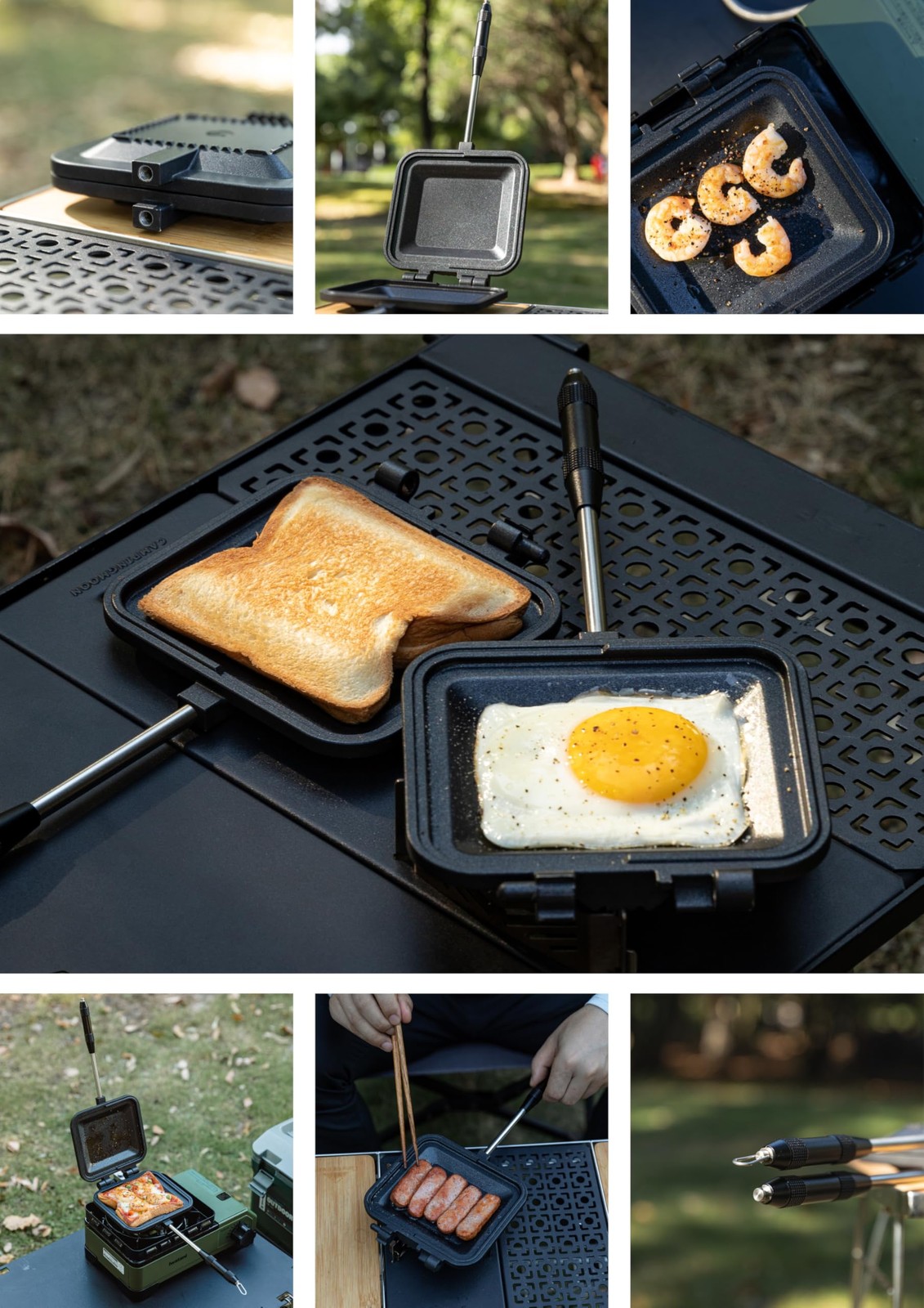 Sandwich Maker Hot Sand Single Burner Gas Fire Open Fire Compact Aluminum TT-…