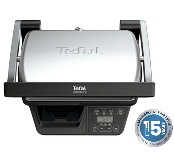 TEFAL TEFAL SELECT GRILL GC740B40 ELECTRIC HEALTH GRILL STAINLESS STEEL 220-240V