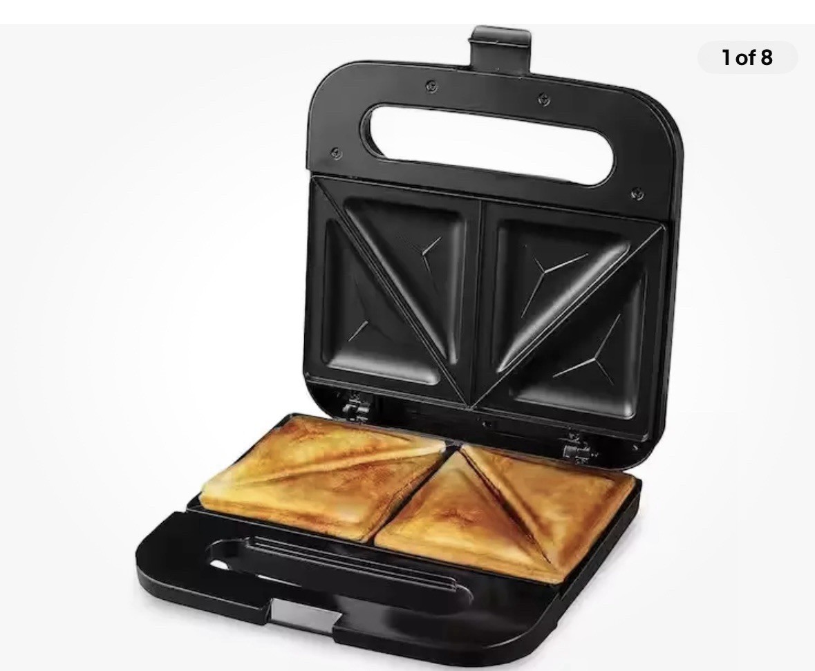 2-Slice Electric Sandwich Maker Non Stick Grill, Black (GPS401B)