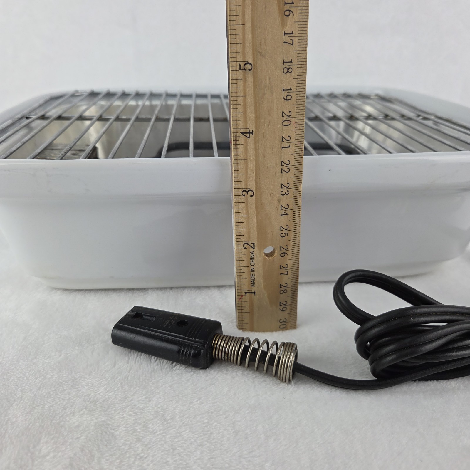 Vintage Contempra MMG-10-100 Electric Indoor Grill 12.5″x9.25″ Tested Works
