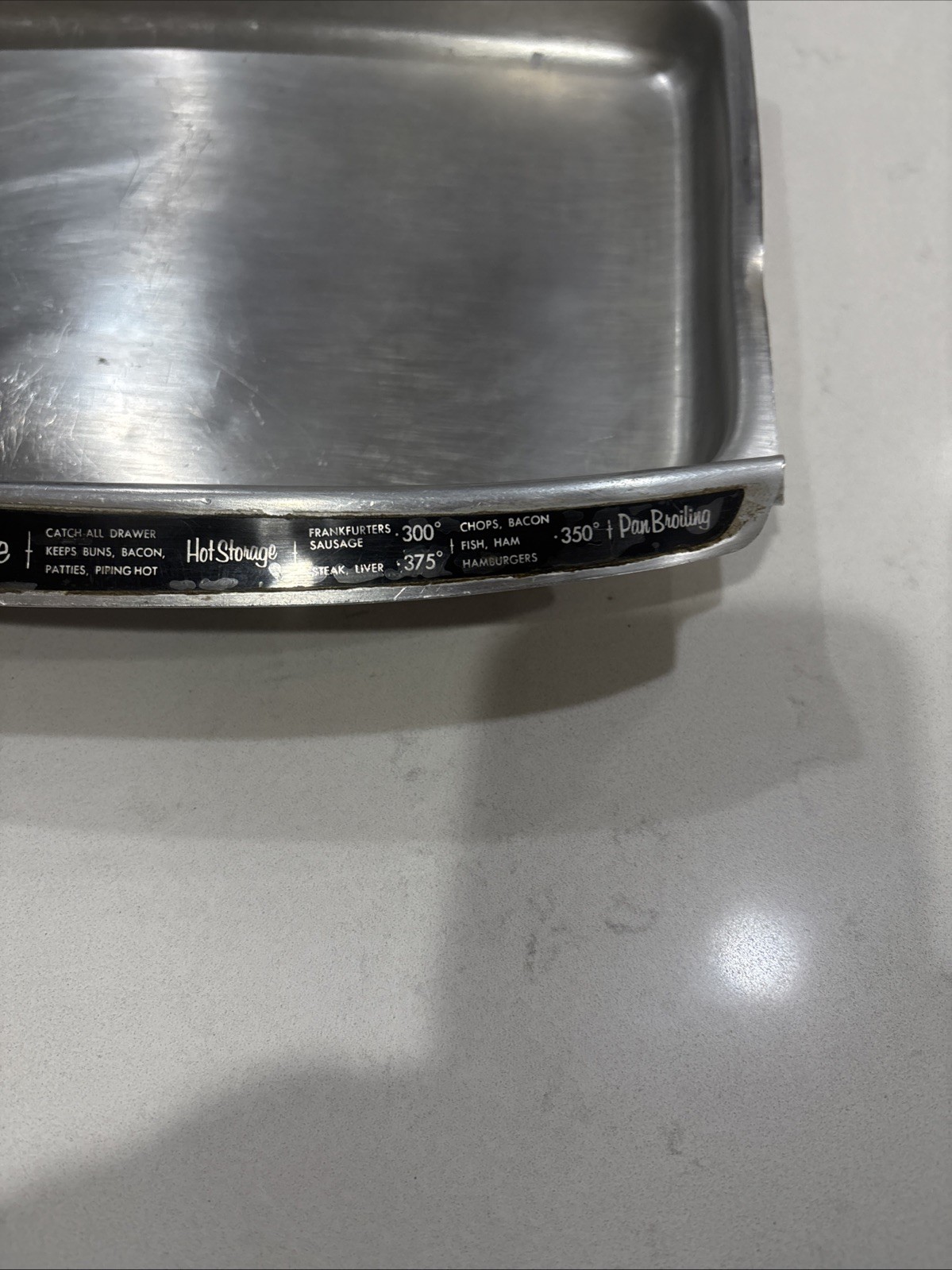 Vintage Farberware Model 260 electric griddle REPLACEMENT DRIP PAN