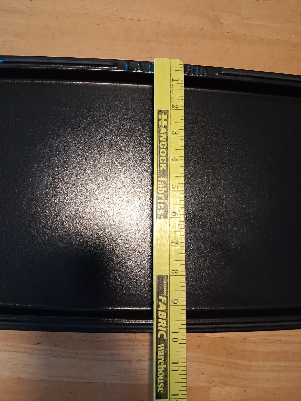 STAUB enameled cast iron griddle plate for 2 burners (La Plancha)