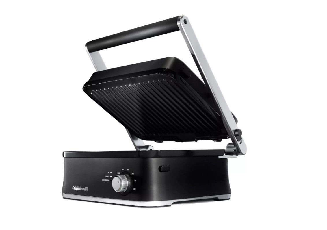 New Calphalon Nonstick Ceramic Cooking Surface Precision Control Multi-Grill