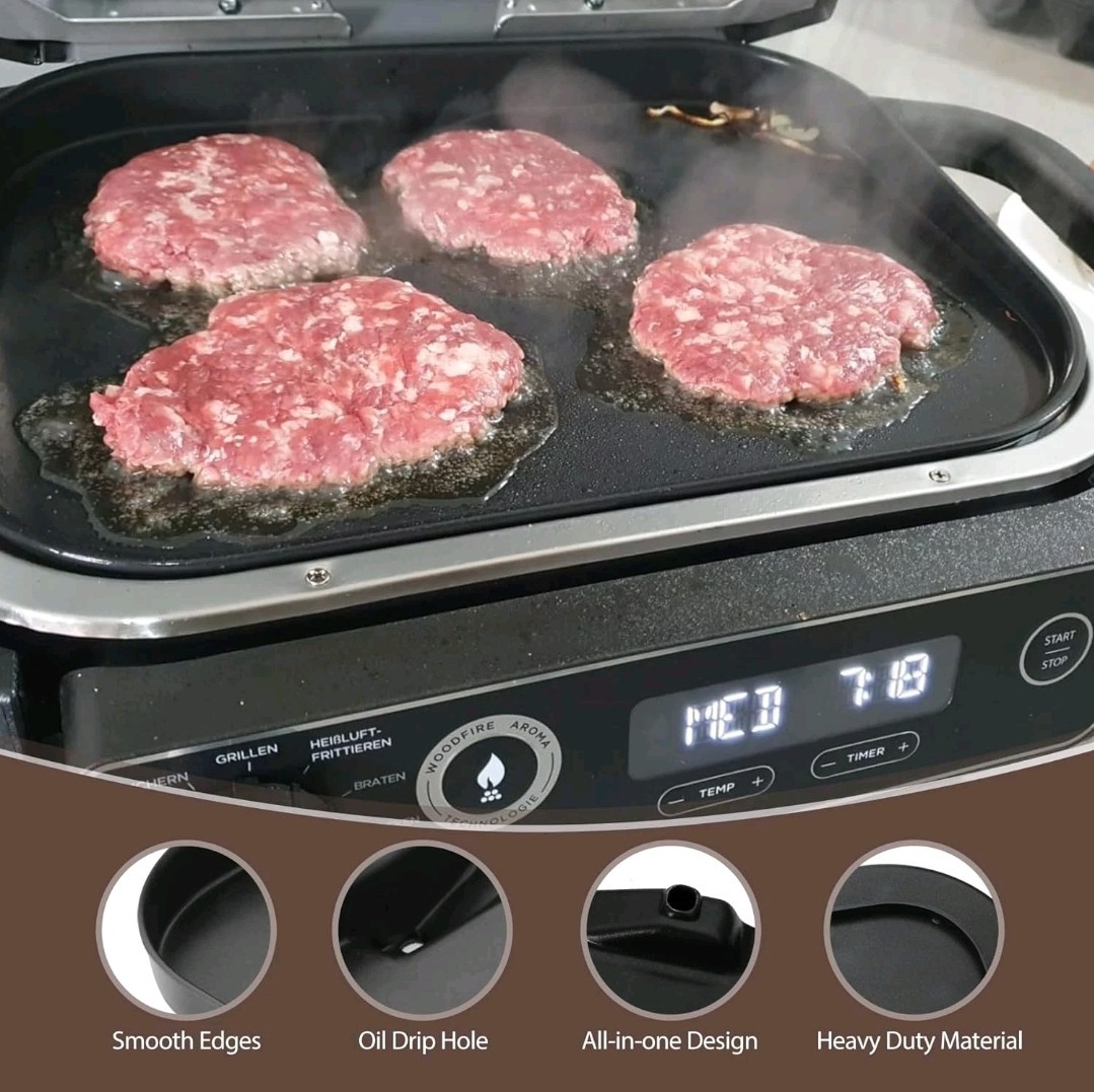 Grill Griddle Plate XSKGRIDLXL Griddle Pan for Ninja Woodfire Pro XL OG800 OG900