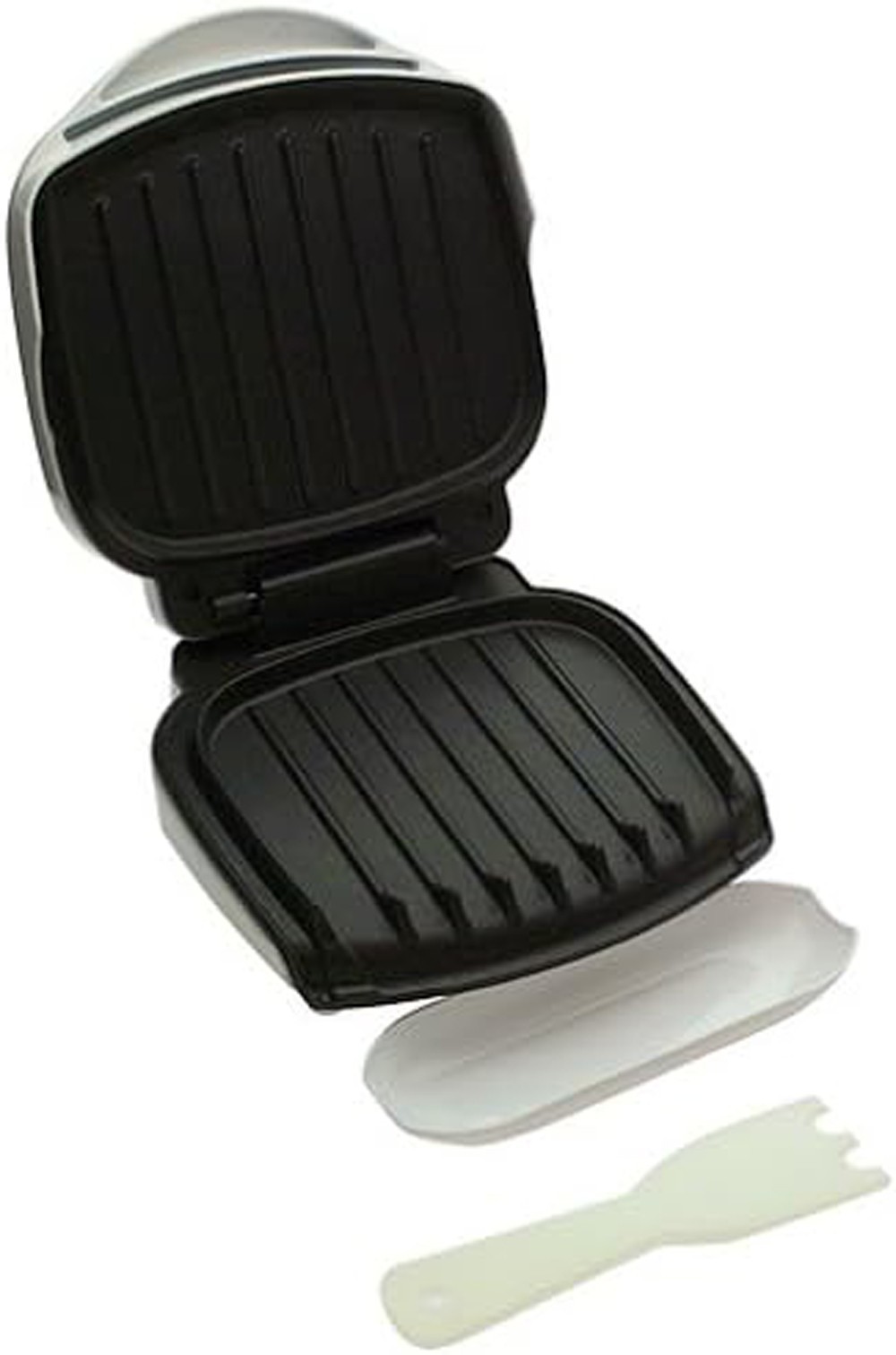 George Foreman GR10AWHT Electric Non-Stick Grill White Easy Clean Drip Tray