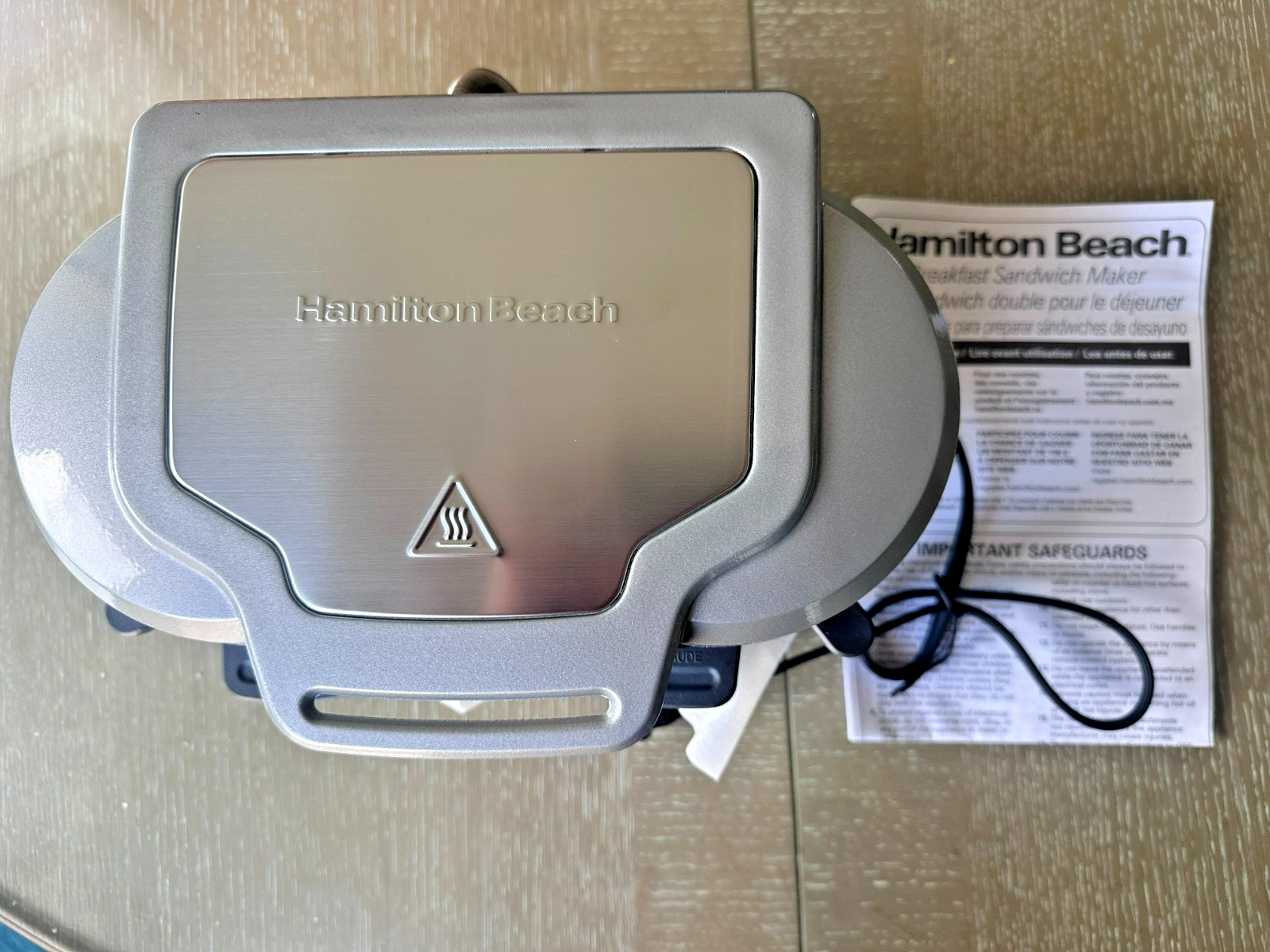 Hamilton Beach 25490 Dual Breakfast Sandwich Maker Griddle, Nonstick, NEW