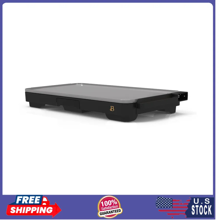 Beautiful Drew Barrymore XL Electric Griddle 12 x 22 Nonstick Black Sesame