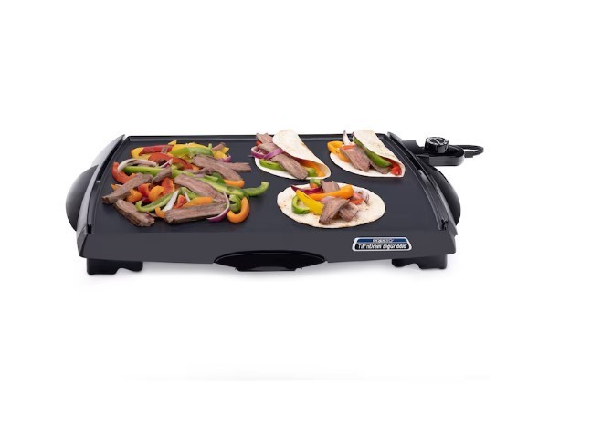 Presto Tilt Feetn Drain Electric BigGriddle Nonstick Ceramic Cooking Surface