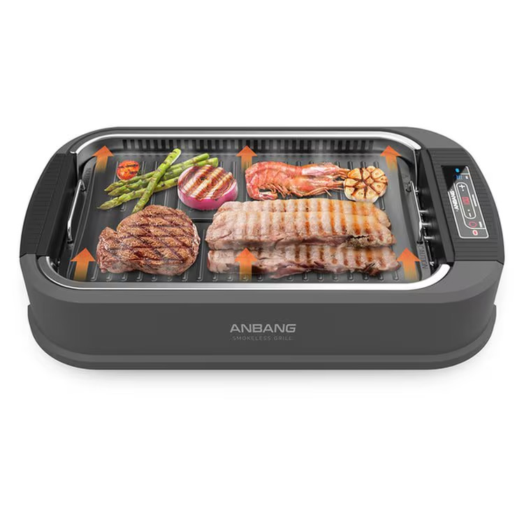 ANBANG AB501DG Cook & Grill Electric Indoor Grill BBQ Cooking Smoke-free Grill