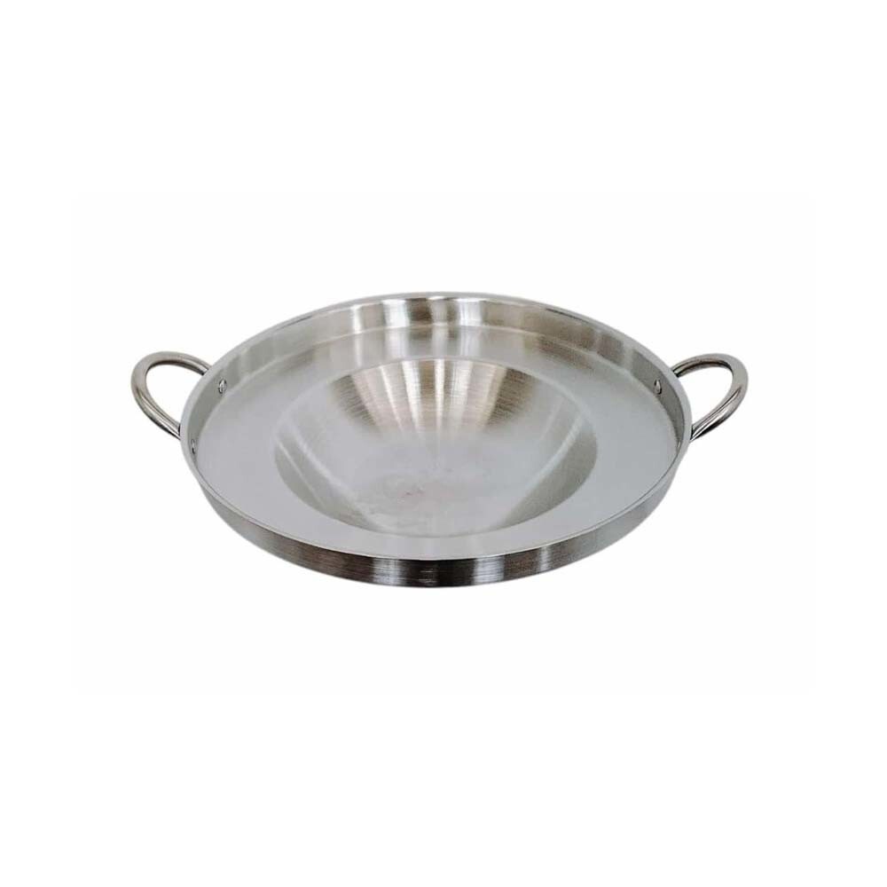 Stainless Steel Comal Concave Frying Bowl Griddle Pan 16″ Para Carnitas Tacos