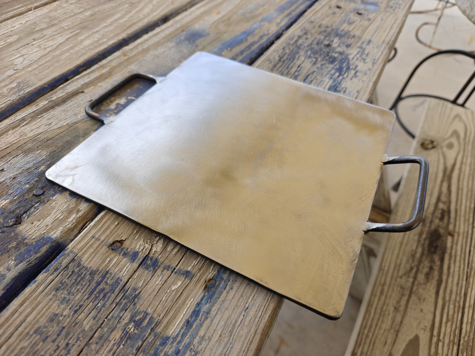 Heavy Duty Steel Comal – 8×8 Inch Tortilla Griddle, 3/16″ Plate