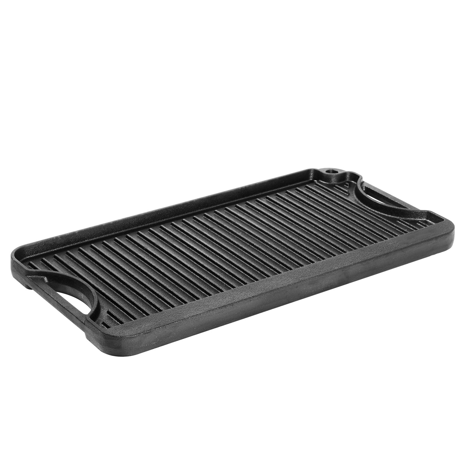 Uimoso 20x10in Dual-Sided Cast Iron BBQ Griddle with Pre-Seasoned Surface