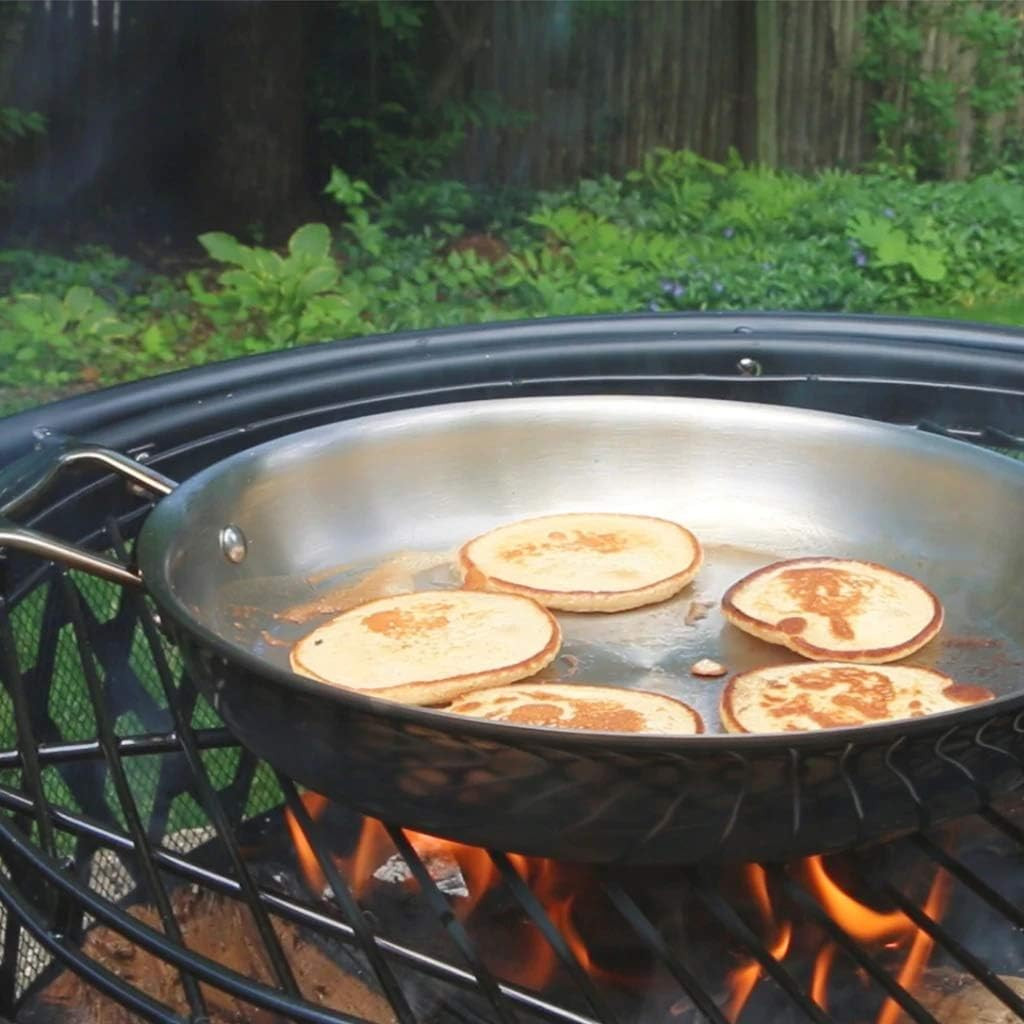 ANYWARE 7-Ply Lifetime Fry Pan – USA Made, Induction Ready, 2 Helper Handles