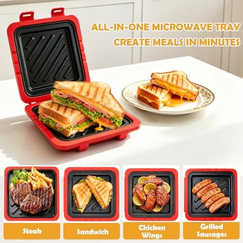 Microwave Sandwich Maker 2026 – Toaster with Adjustable Silicone