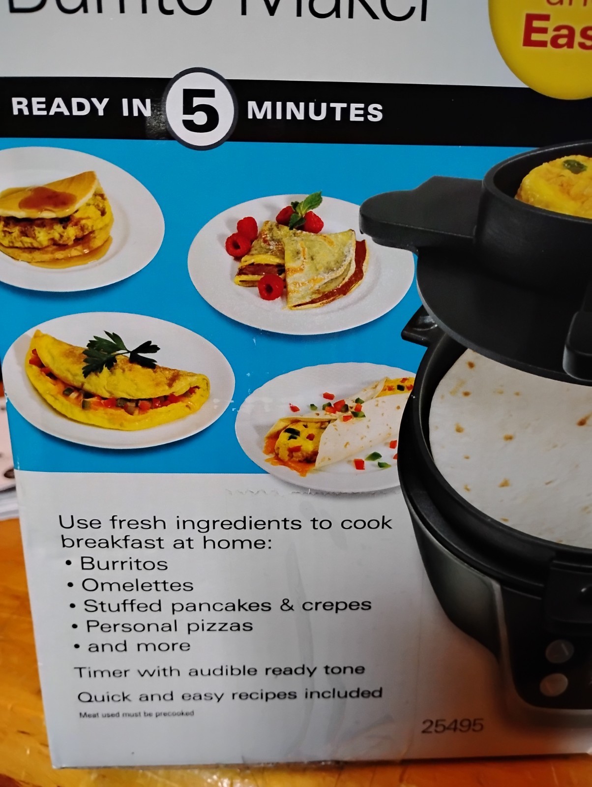 Hamilton Beach Breakfast Burrito Maker – 25495 EXCELLENT CONDITION!