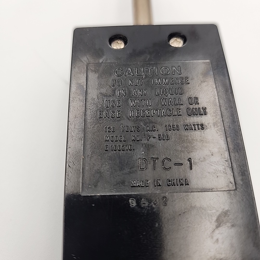 Dazey 120V 1650W Heat Temperature Control Probe Power Supply P-500 E100216 DTC-1