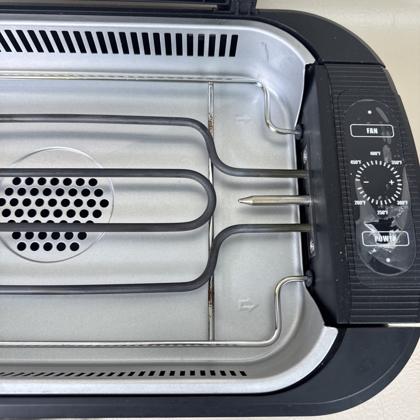 Power XL Indoor Smokeless Grill Pro PG-1500FDR Nonstick Surface Black