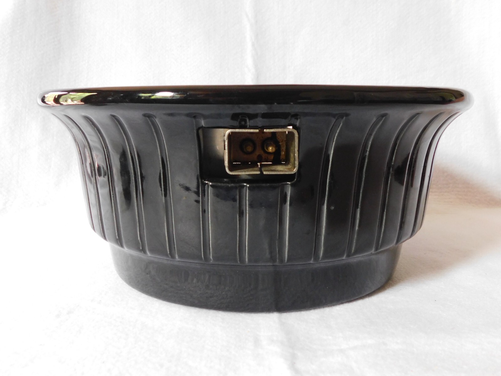 Vintage Rival Crock Grill Smokeless Round Indoor Electric | Black | Model 5750