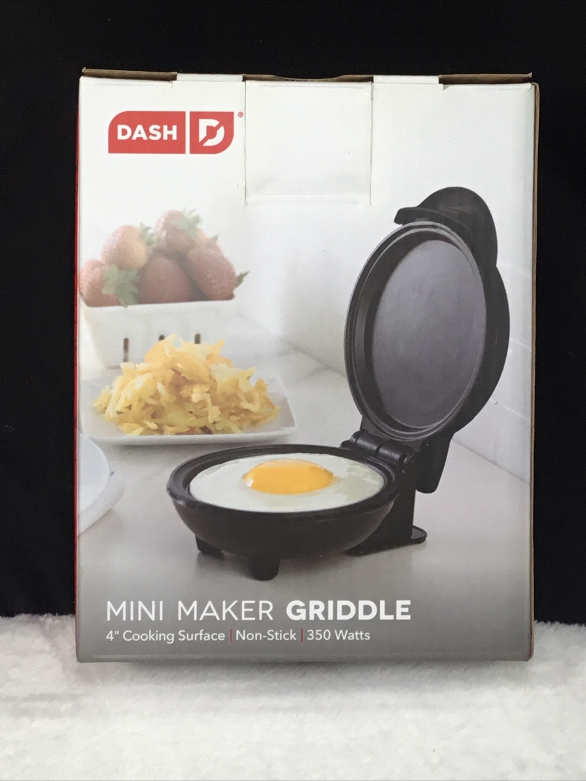 Dash Compact Mini Maker Griddle 4” Nonstick Cooking Surface Plug In 350 Watts