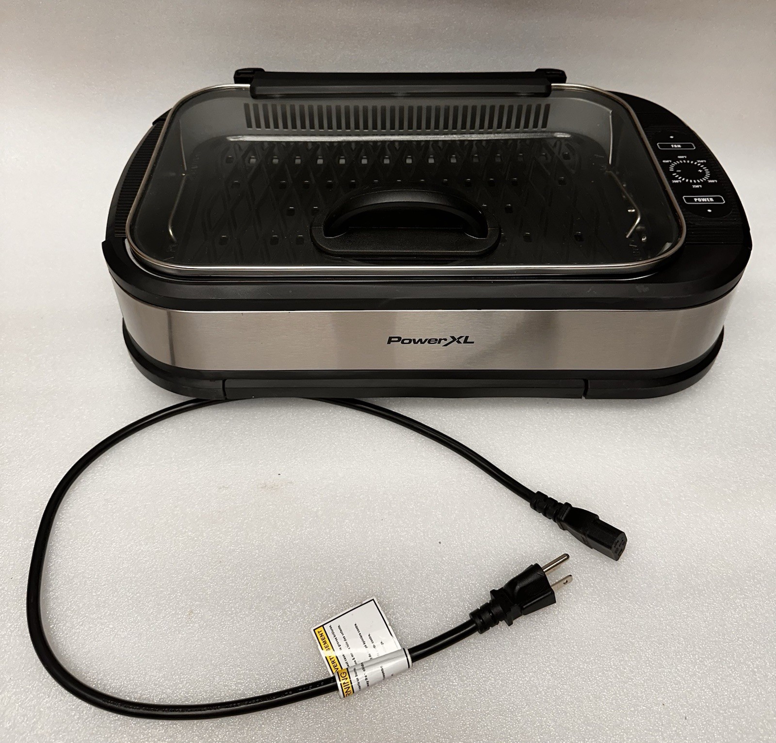 Power XL Smokeless Electric Indoor Grill/Griddle PG-1500FDR Cerami-Tech Nonstick