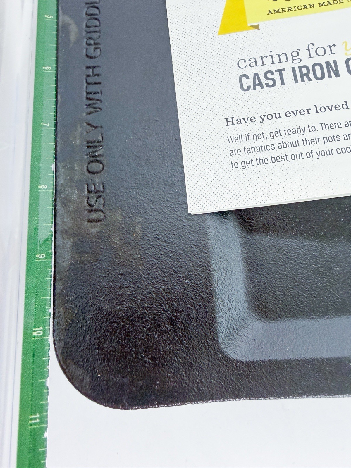 Lodge Cast Iron Heavy Duty Black Griddle For GE/Café Stove – LM391A