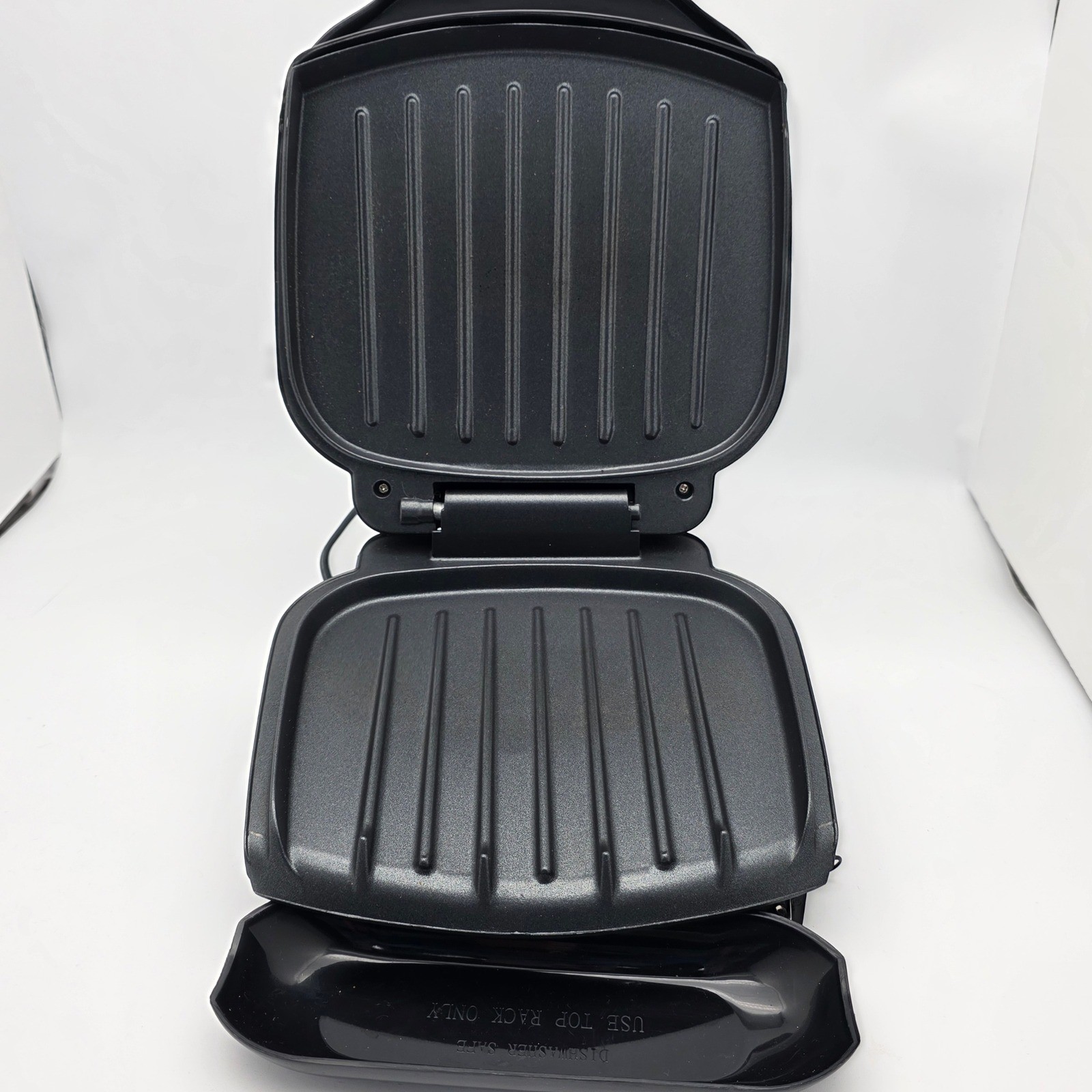 George Foreman Grill GR10B Black Electric Indoor 2-Serving Fat Removing Machine