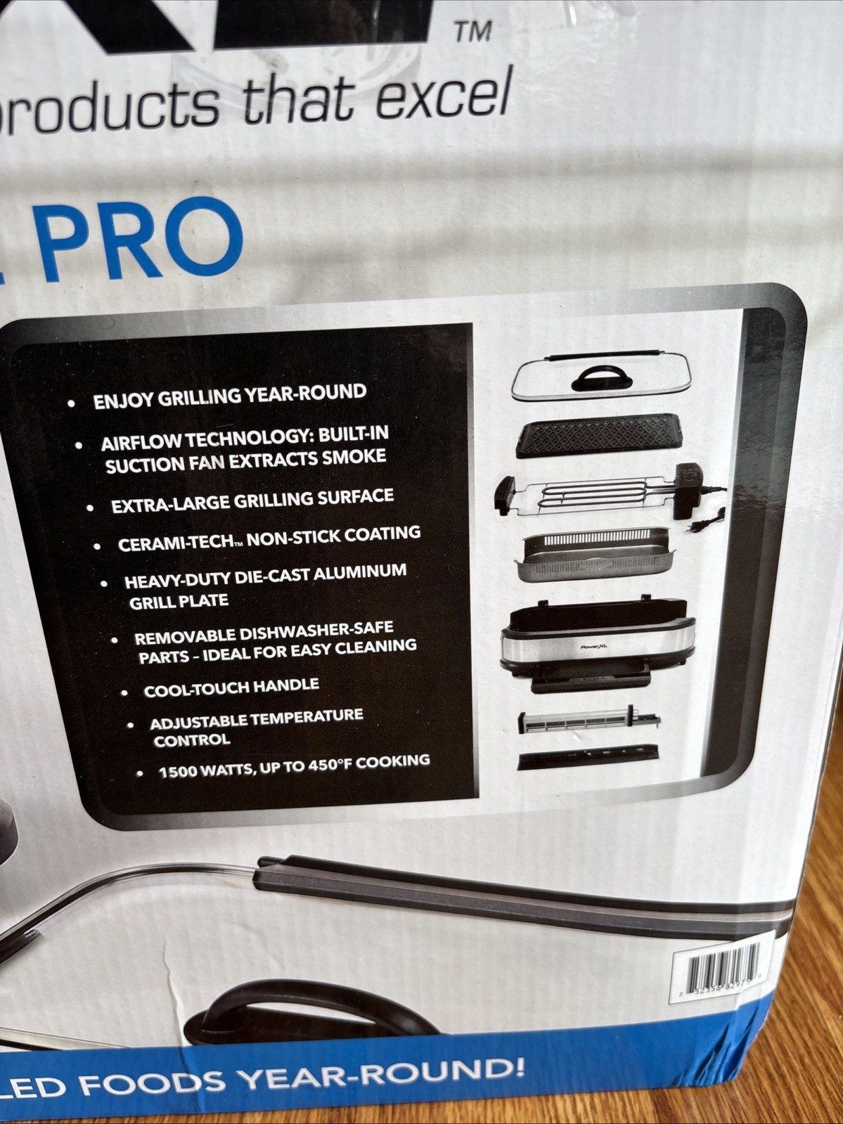 PowerXL Smokeless Grill Plus Indoor Electric Grill 13.75″x8″ Non-Stick AirFlow