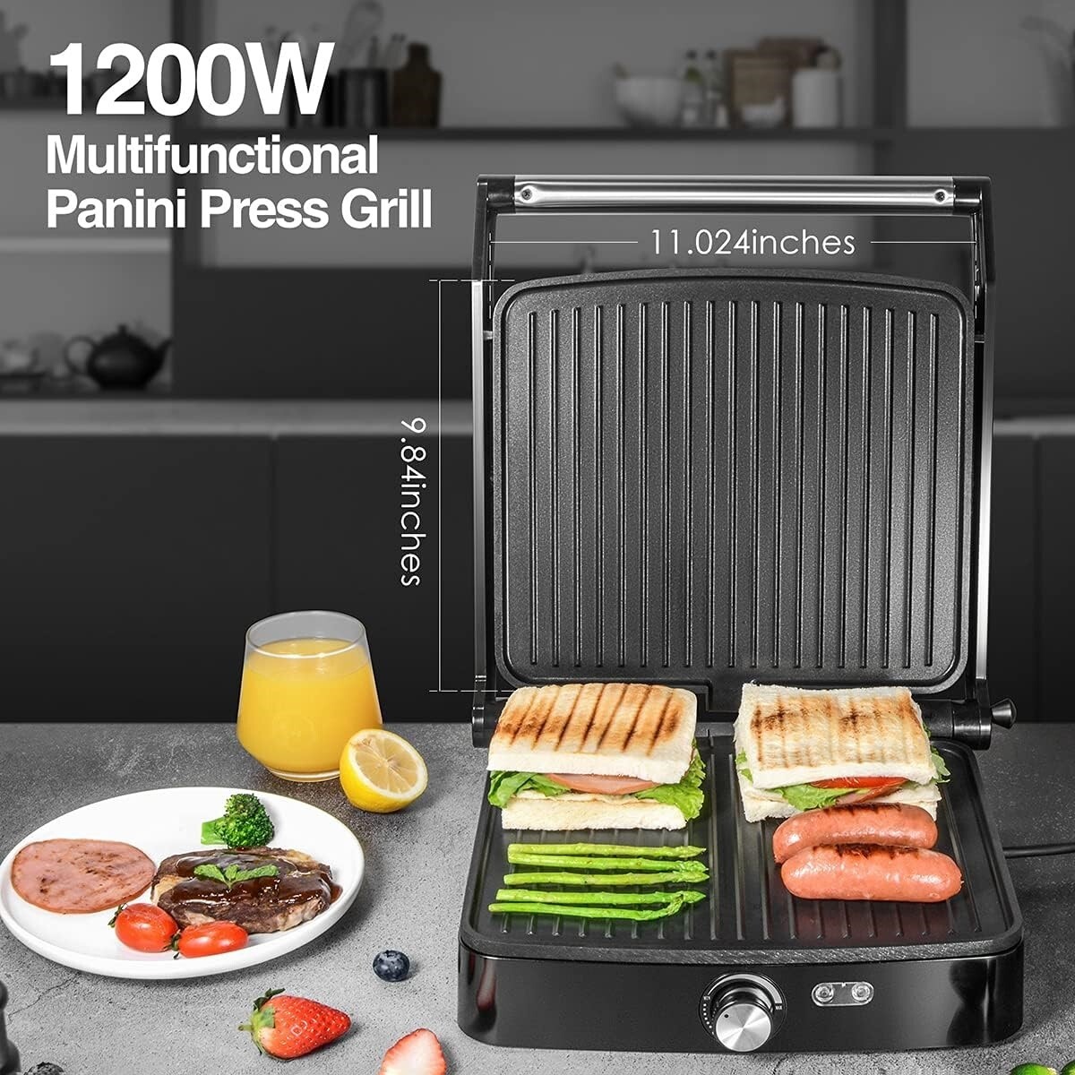 Tostadora Sandwichera Parrilla Eléctrica Antiadherente Sándwiches Sanduchera New