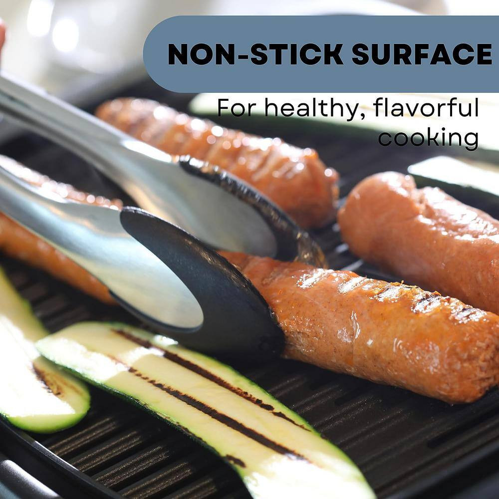 OVENTE Portable Electric Indoor Grill with Non-Stick Grilling Plate Black 1000-W