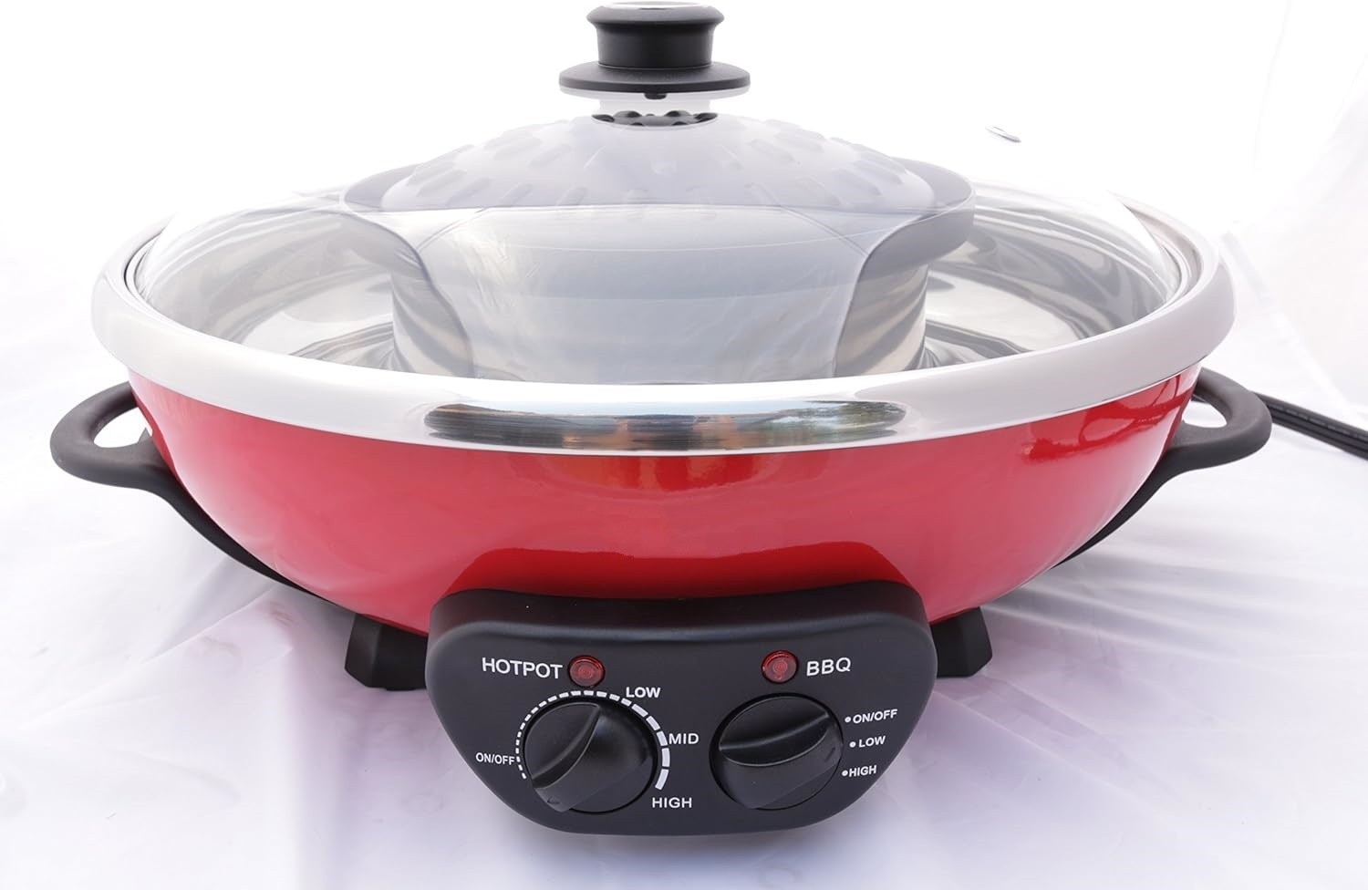 Olla eléctrica Shabu con parrilla de barbacoa coreana para 1 a 6 personas US NEW